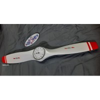 Propellor Clocks - White with Red Tips - BP1