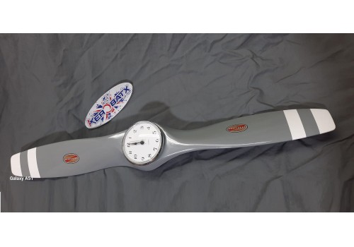 Propellor Clocks - Hartzell Grey with White tips - BP2