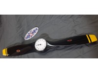 Propellor Clocks - Hamilton Black With Yellow tips - BP3