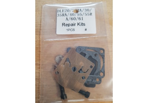 DLE Carb repair kits - 20cc, 20RA, 30cc, 35RA, 40 twin, 55cc, 55RA, 60twin, 61cc