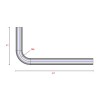 KS - 22mm Dia, L-Bend  Long Tube