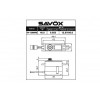 Savox SV1260MG - 12Kg torque - HV servo