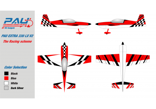 PAU - Extra 330 LX V2 120cc (103in) - Racing Scheme