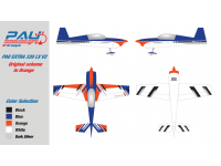 PAU - Extra 330 LX V2 70cc (91in) - Original Scheme in ORANGE