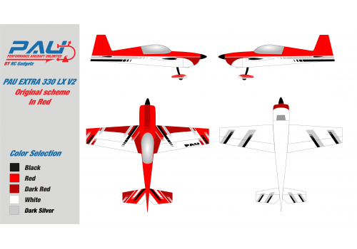 PAU - Extra 330 LX V2 120cc (103in) - Original Scheme in RED