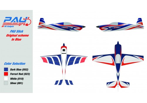 PAU - Slick 360 120cc (102in) - BLUE-RED