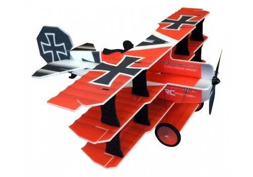 RC Factory - Crack Fokker Dr. I - RED / YELLOW - L11
