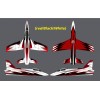 SKYWING Warhawk 84", 120-190N Jet Turbine ARF - Red/Black/White