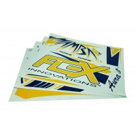 Flex - Mamba 60E Yellow/Blue Decal Set