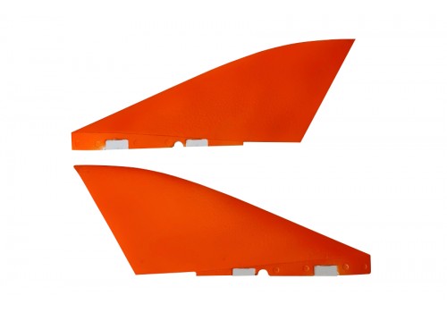 Flex - Pirana Vertical fin set WITHOUT rudders - ORANGE