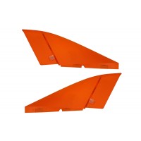 Flex - Pirana Vertical fin set with rudders - ORANGE