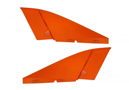 Flex - Pirana Vertical fin set with rudders - ORANGE