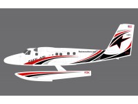 Flex - Twin Otter - Float set - Red/Black/White
