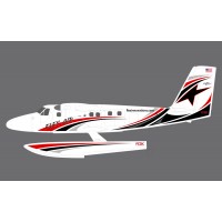 Flex - Twin Otter - Float set - Red/Black/White