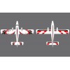 Flex - Twin Otter 80E G1.5 SUPER PNP, NIGHT, Red/White/Black