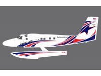 Flex - Twin Otter - Float set - Red/Blue/White