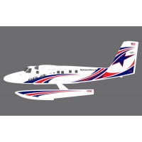 Flex - Twin Otter - Float set - Red/Blue/White