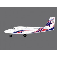 Flex - Twin Otter 80E G1.5 SUPER PNP, DAY, Red/White/Blue
