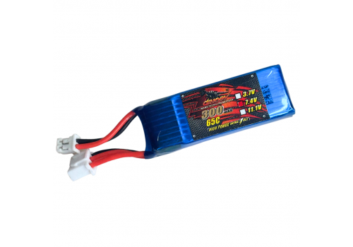 Lipo - 300mAh 7.4V 65C with JST PH Connector