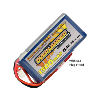 Overlander - 1300mAh 11.1V 3S 35C LiPo Battery with EC3