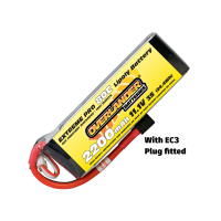 Overlander - 2200mAh 11.1V 3S 80C LiPo Battery with EC3