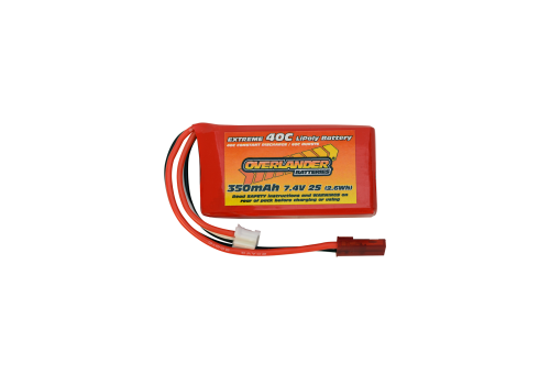 Overlander - 350mAh 7.4V 2S 40C LiPo Battery Overlander - 350mAh 7.4V 2S 40C LiPo Battery
