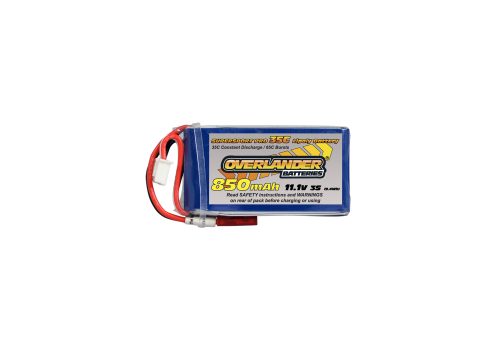 Overlander - 850mAh 11.1V 3S 35C LiPo Battery with XT30