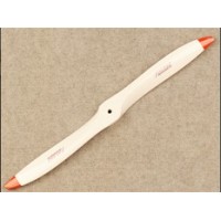 Falcon 24x10 Carbon Gas props - White with RED tips