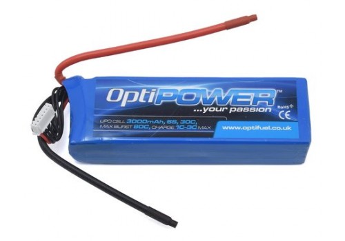 Optipower - LiPo 6S 3000mAh 30C
