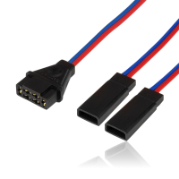 Powerbox - Adapter lead MPX/2xJR 0.5mm² length 8cm, 1253/08