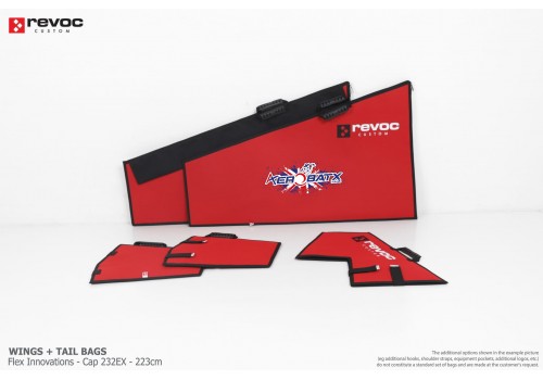 Revoc - Flex Innovations - Cap 232EX - 88 in cm Classic Line Wings/Stabs/Fin bags - RED