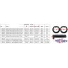FlyWheelz 3.5" - 89mm Eight Spoke  PU Wheels(pair) - BLACK
