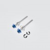 SPRC - Stainless Steel Axles 4 x 21mm BLUE
