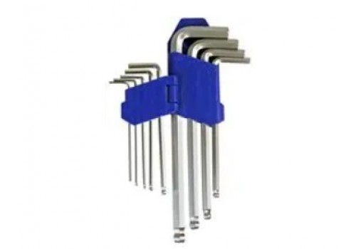 Tools - Ball-End Imperial Hex Key Set, 9 Piece