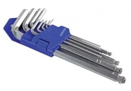 Tools - Ball-End Metric Hex Key Set, 9 Piece