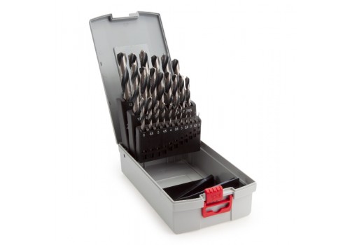 Tools - Bosch HSS PointTeQ Metal Drill Bit Set, 25 Piece, 1-13mm