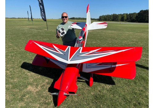 EF - 70CC Peregrine Biplane - Red/White EF - 70CC Peregrine Biplane - Red/White