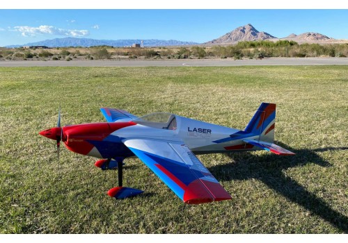 EF - 60" Laser V3 - White/Red/Blue/Silver - ARF